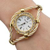 Cristal Relógio de pulso bonito Pulseira Estilo de Lady